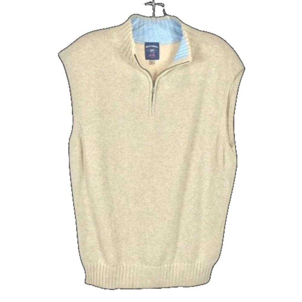 NWOT Mens Size XL Bills Khakis Pure Cotton Quarter Zip Sweater Made in USA